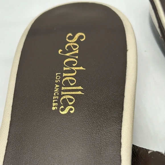 Seychelles Good Girl Ivory Leather Slingback Flats Pointed Toe Size 10 NWB - Picture 11 of 13